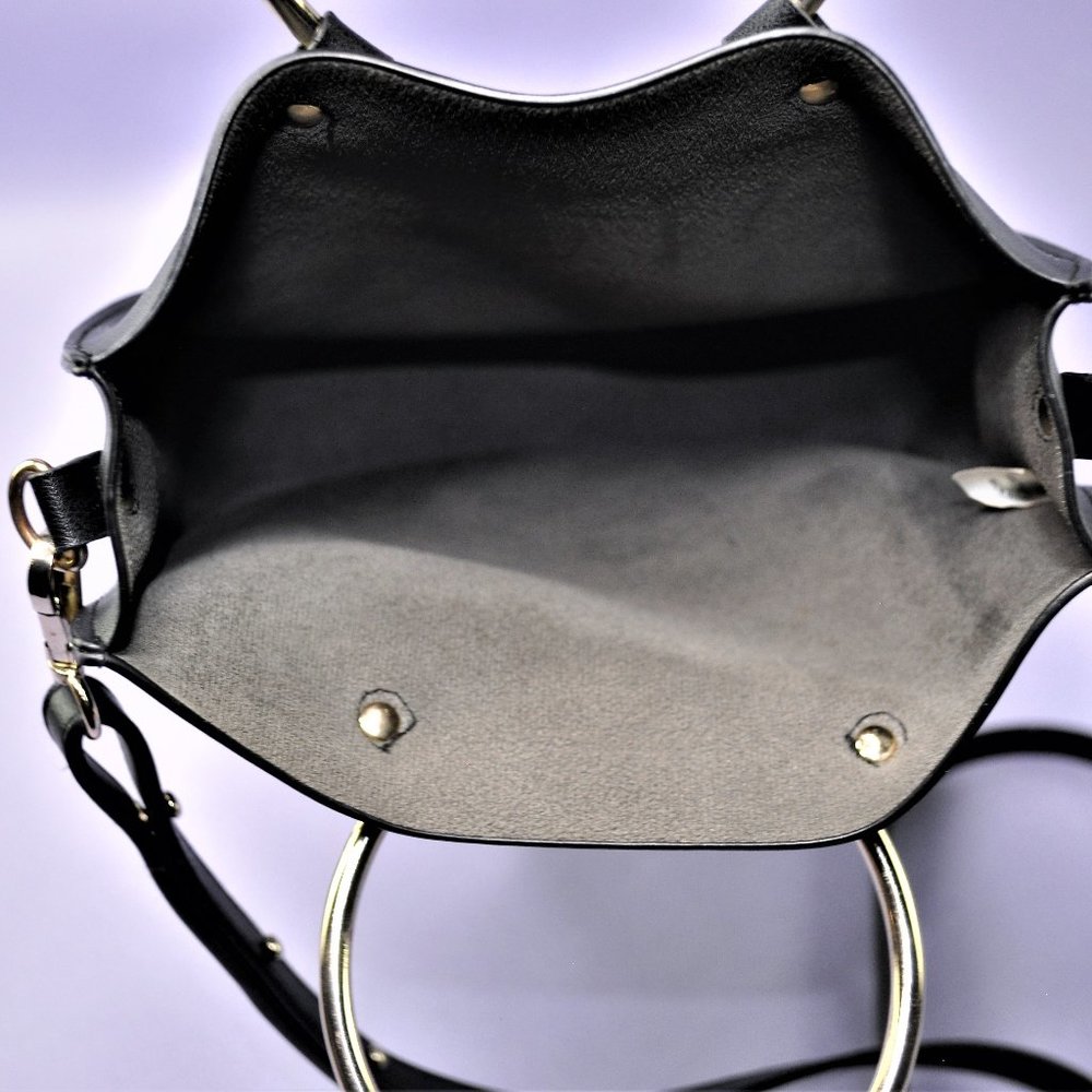 T-Shirt & Jeans Ring Handle Satchel in Black - Picture 5 of 7